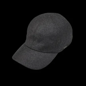 Wigéns Hats | Grey Loro Piana Wool Cashmere Baseball Cap