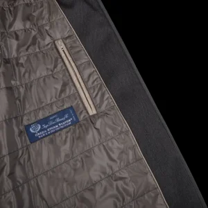 Herno Coats & Jackets | Grey Loro Piana Wool Twill Bomber Jacket