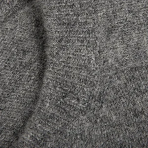 Alan Paine Sweaters | Grey Melange Lambswool Crew Neck