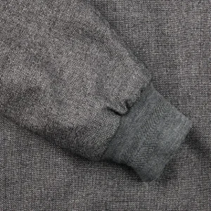 Canali Outerwear | Grey Melange Wool Fur Collar Blouson