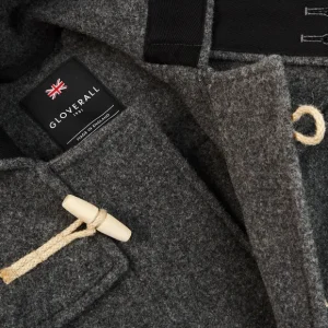 Gloverall Coats & Jackets | Grey Melange Wool Monty Duffle Coat