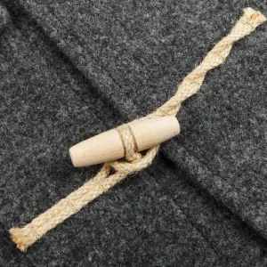 Gloverall Coats & Jackets | Grey Melange Wool Monty Duffle Coat