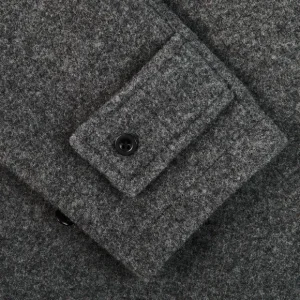 Gloverall Coats & Jackets | Grey Melange Wool Monty Duffle Coat