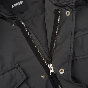 Aspesi Outerwear | Grey Nylon Padded Field Jacket