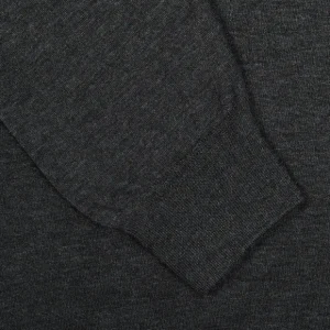 Gran Sasso Sweaters | Grey Pure Cashmere Polo Shirt