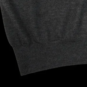 Gran Sasso Sweaters | Grey Pure Cashmere Polo Shirt