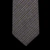 Dreaming Of Monday Ties | Grey Purple Houndstooth 7-Fold Cashmere Tie