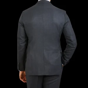 Baltzar Sartorial Suits | Grey Super 100'S Wool Suit Jacket