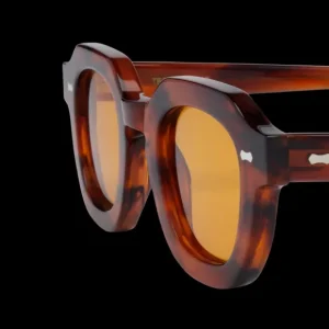 The Bespoke Dudes Sunglasses | Juta Eco Havana Orange Lenses 46Mm