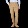 Incotex Trousers | Khaki Beige Cotton Stretch Regular Fit Chinos