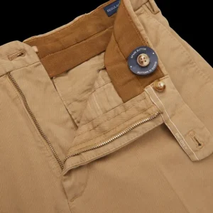 Incotex Trousers | Khaki Beige Cotton Stretch Regular Fit Chinos