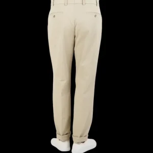 Hiltl Trousers | Khaki Cotton Stretch Regular Fit