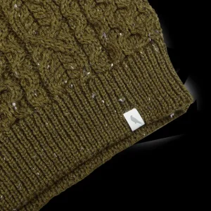 Peregrine Knitwear | Khaki Green Merino Wool Hudson Jumper