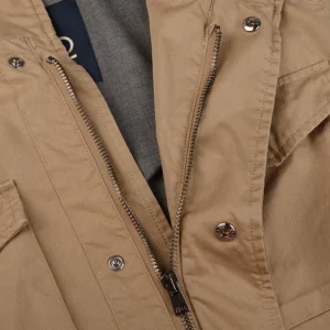 Herno Outerwear | Khaki Washed Cotton Field Jacket