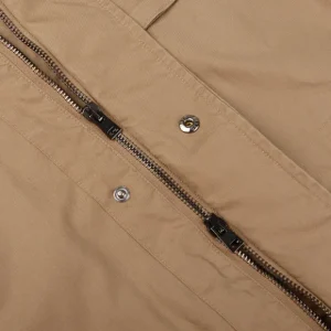 Herno Coats & Jackets | Khaki Washed Cotton Field Jacket