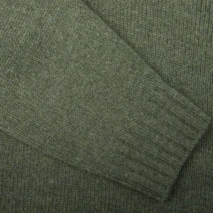 Alan Paine Knitwear | Landscape Green Lambswool Landford Cardigan