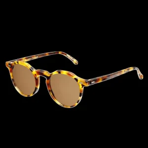 The Bespoke Dudes Sunglasses | Lapel Amber Tortoise Tobacco Lenses 49Mm