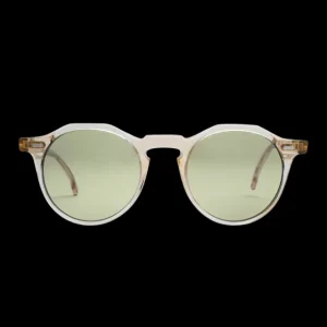 The Bespoke Dudes Sunglasses | Lapel Champagne Transparent Bottle Lenses 49Mm