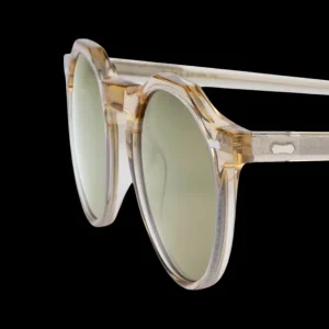 The Bespoke Dudes Sunglasses | Lapel Champagne Transparent Bottle Lenses 49Mm