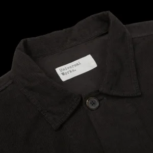 Universal Works Outerwear | Licorice Cotton Corduroy Bakers Overshirt