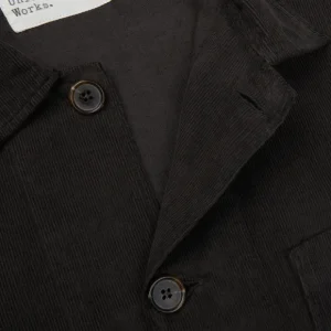 Universal Works Outerwear | Licorice Cotton Corduroy Bakers Overshirt