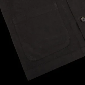 Universal Works Outerwear | Licorice Cotton Corduroy Bakers Overshirt