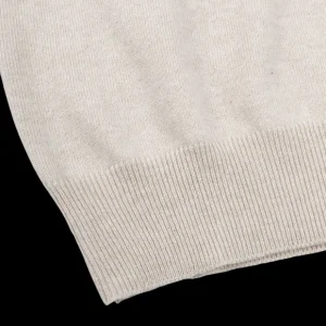 Gran Sasso Sweaters | Light Beige Cashmere 1/4 Zip Sweater