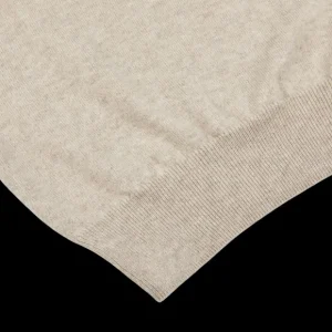 Piacenza Cashmere Sweaters | Light Beige Cashmere Crewneck