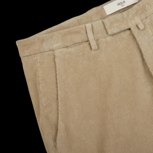 Briglia Trousers | Light Beige Cotton Corduroy Bg03 Trousers