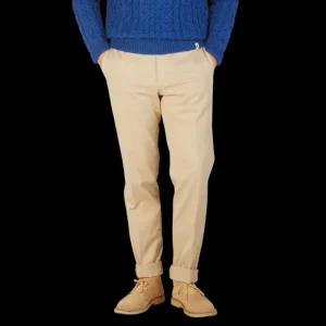 Incotex Trousers | Light Beige Cotton Stretch Comfort Chinos