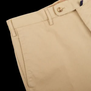 Incotex Trousers | Light Beige Cotton Stretch Comfort Chinos