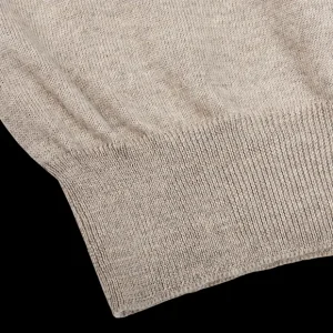 Gran Sasso Knitwear | Light Beige Extra Fine Merino Roll Neck