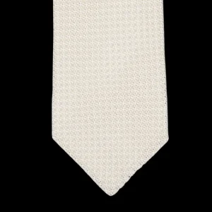 Amanda Christensen Ties | Light Beige Grenadine Grossa Lined Silk Tie