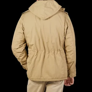 Aspesi Coats & Jackets | Light Beige Nylon Padded Field Jacket