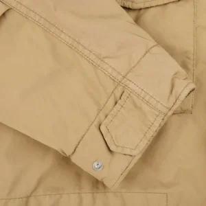 Aspesi Coats & Jackets | Light Beige Nylon Padded Field Jacket