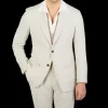 Baltzar Sartorial Suits | Light Beige Wool Linen Suit Jacket