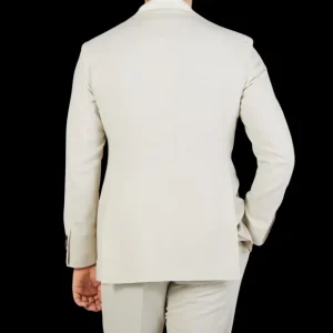 Baltzar Sartorial Suits | Light Beige Wool Linen Suit Jacket
