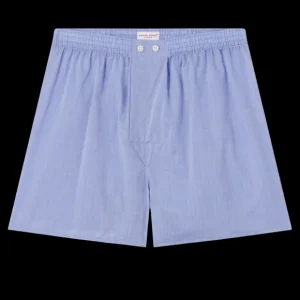 Derek Rose Underwear | Light Blue Cotton Classic Fit Boxers