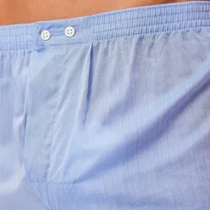Derek Rose Underwear | Light Blue Cotton Classic Fit Boxers