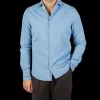 Stenströms Shirts | Light Blue Cotton Denim Casual Slimline Shirt