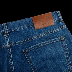 Canali Jeans | Light Blue Cotton Stretch Jeans