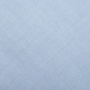 Mazzarelli Shirts | Light Blue Cotton Twill Cut Away Slim Shirt