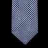 Gierre Milano Ties | Light Blue Geometrical Printed Silk Tie