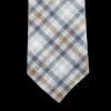 Dreaming Of Monday Ties | Light Blue Gunclub Checked 7-Fold Wool Tie