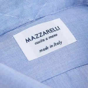 Mazzarelli Shirts | Light Blue Oxford Button Down Regular Shirt