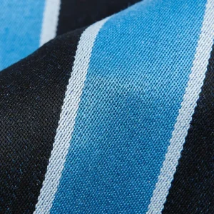 Dreaming Of Monday Ties | Light Blue Regimental 7-Fold Wool Tie