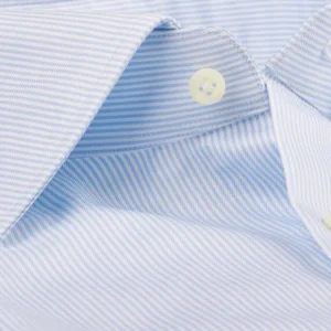 Stenströms Shirts | Light Blue Striped Slimline Shirt