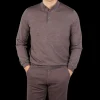 Mauro Ottaviani Polo Shirts | Light Brown 16 Gauge Merino Wool Polo Shirt