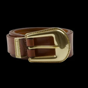 Andersons Belts | Light Brown Calf Leather 35Mm Western Belt