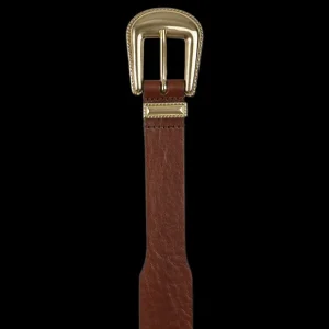 Andersons Belts | Light Brown Calf Leather 35Mm Western Belt